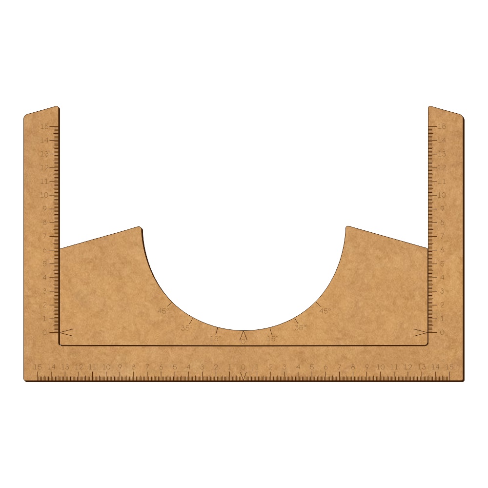 Régua Gabarito Alinhamento Centralização de Estampas Em Mdf em Oferta na Shopee