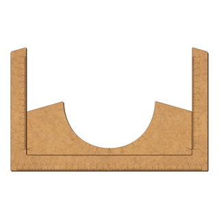 Régua Gabarito Alinhamento Centralização de Estampas Em Mdf em Oferta na Shopee