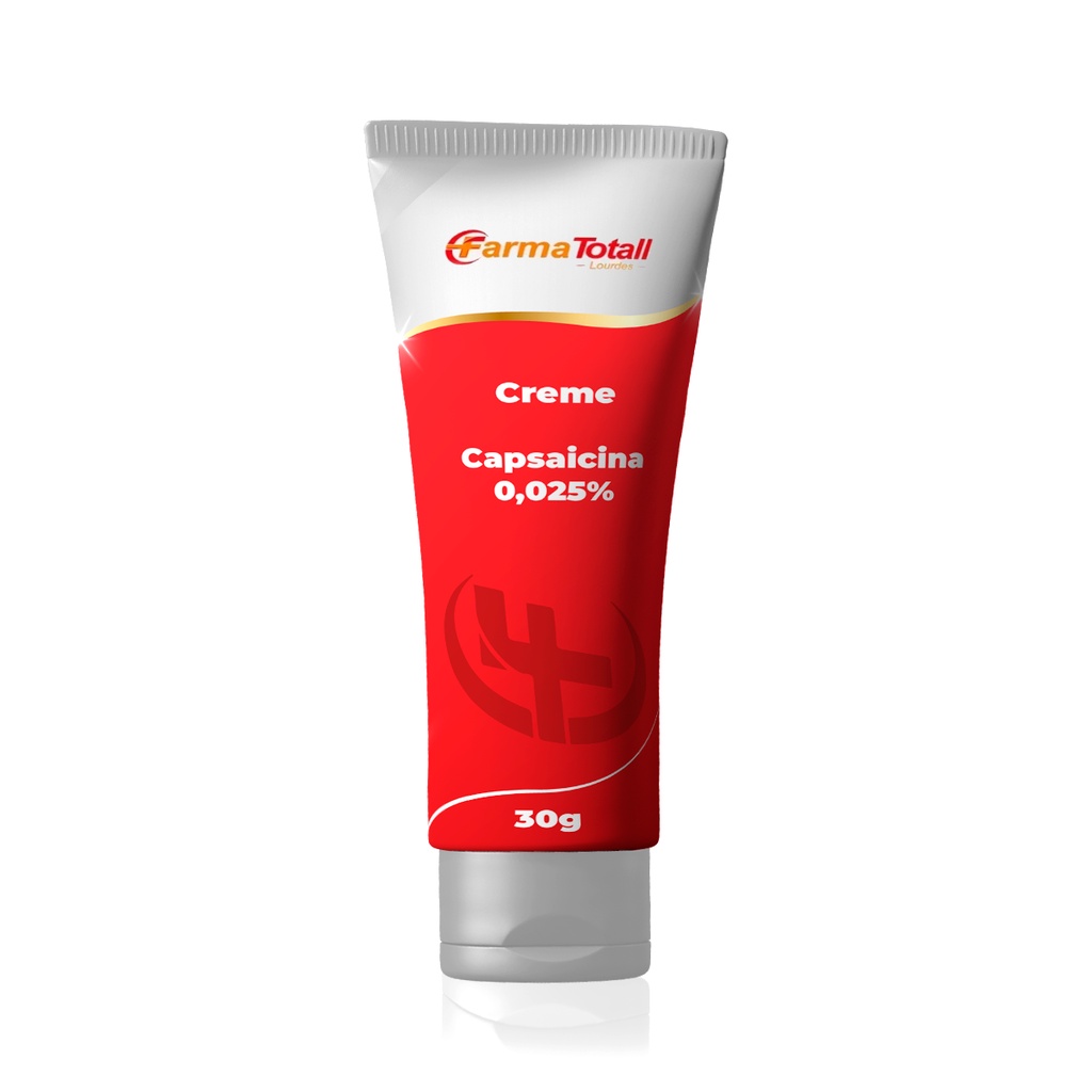 Capsaicina 0,025% Creme - Com 30g em Oferta na Shopee