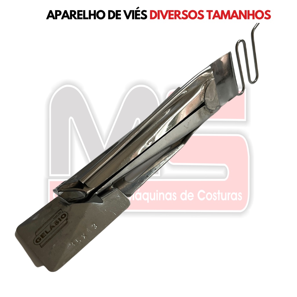 Aparelho de Viés 1 Vira/Dobra - Diversos Tamanhos - Cobertura/Galoneira