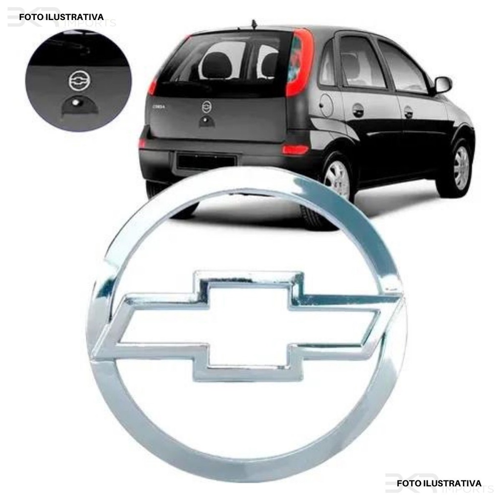 Emblema Logo Mala Gm Gravata Corsa Hatch 2002 2003 2004 2005 2006 Cromado em Oferta na Shopee