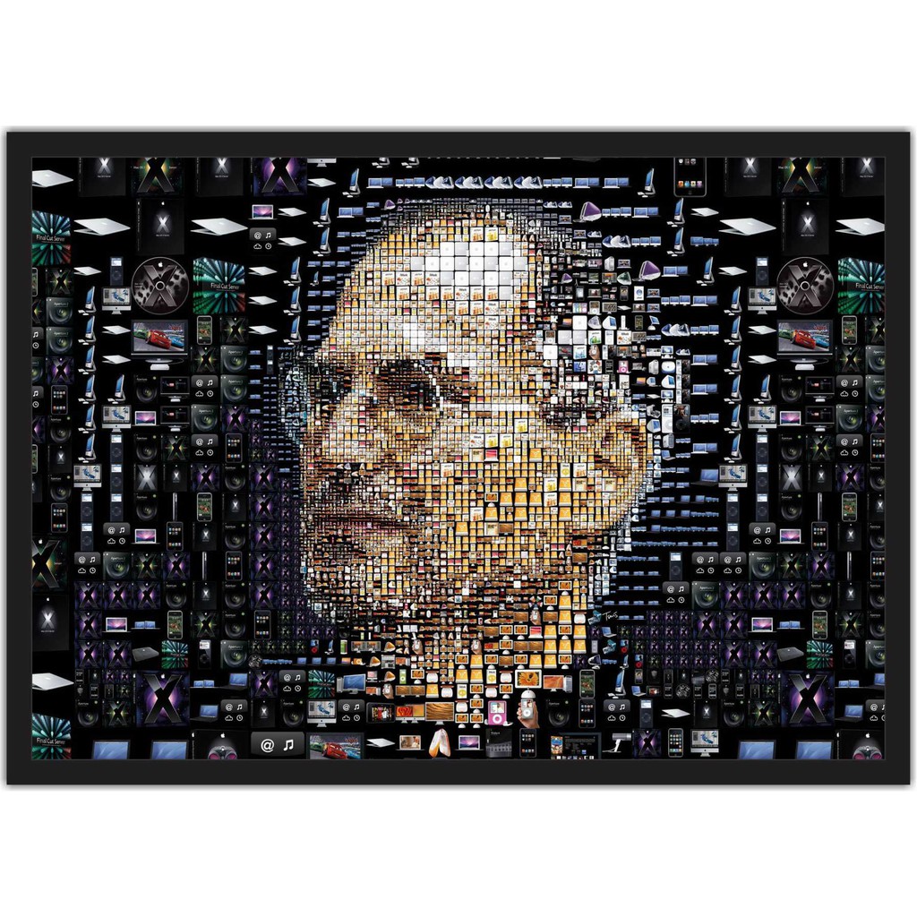 Quadro Decorativo Steve Jobs Informático Salas Decorações Com Moldura T0004 M