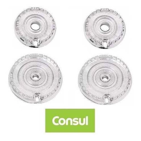Kit Bacia Queimador Peças Fogão Consul Cfo4tab - 4 Bocas ORIGINAL