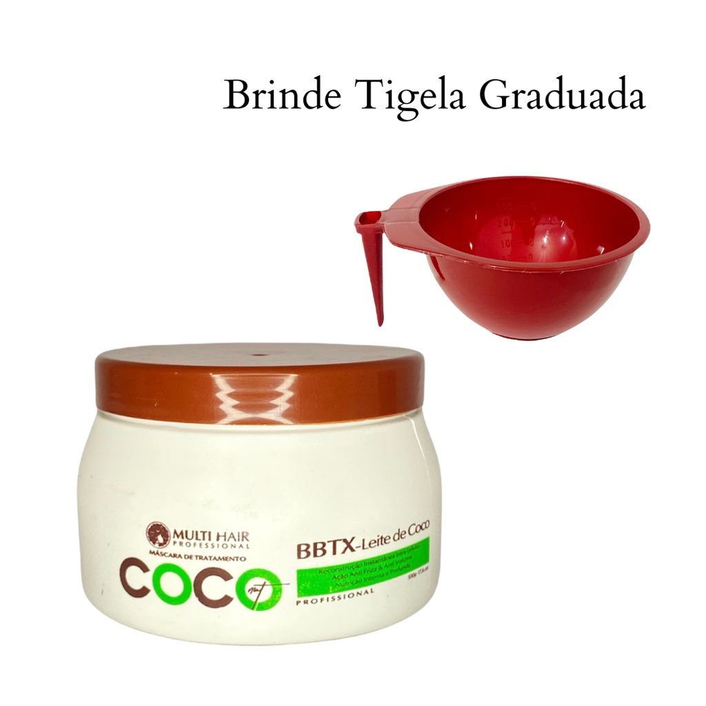 Botox Profissional BBTX Leite de Coco 500g + Brinde | Shopee Brasil
