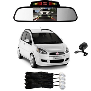 Sensor De Ré + Espelho Camera Ré Fiat Idea Branco em Oferta na Shopee