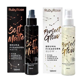 Bruma fixadora RubyRose para uso pré e pós make HB-334 e HB-335