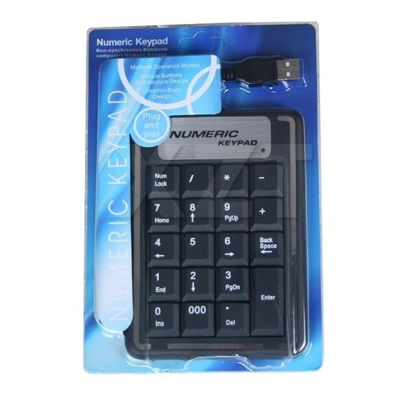 Teclado Numérico USB com 19 Teclas 1,2mt