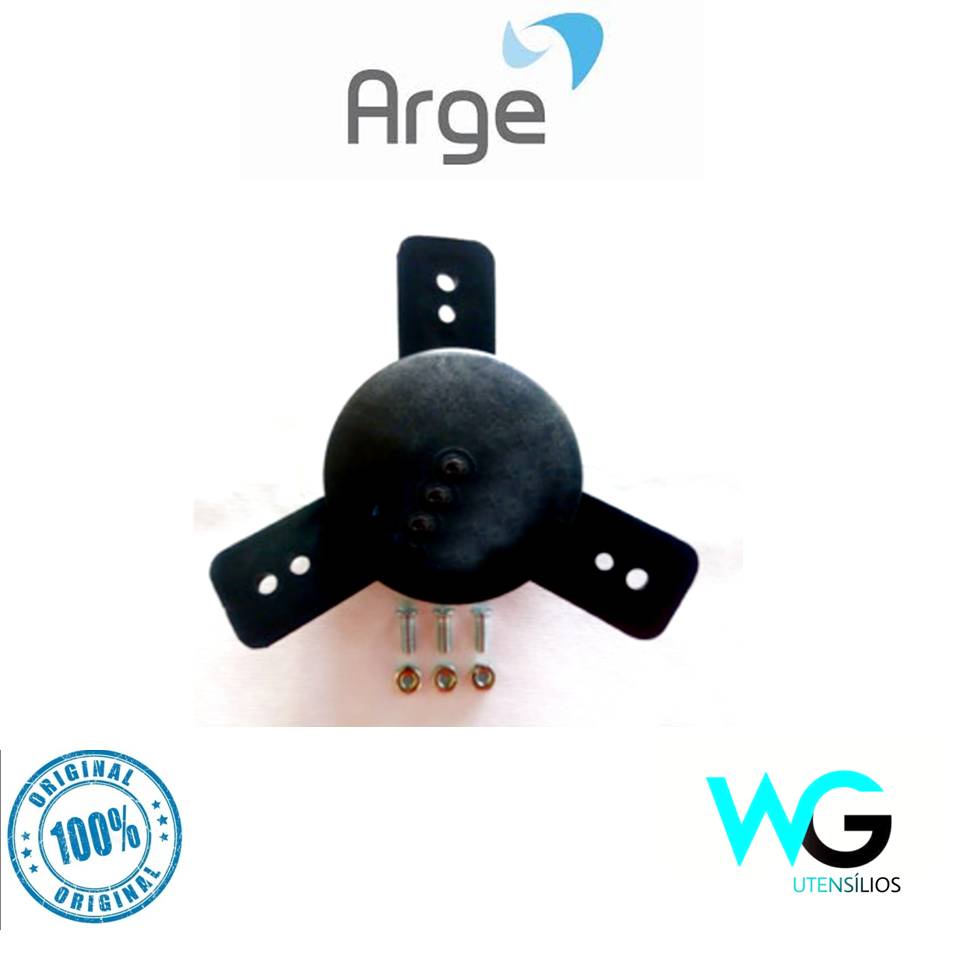 Miolo Ventilador Arge Max 60cm C/ Parafuso 3 Pás Preto 10mm Original