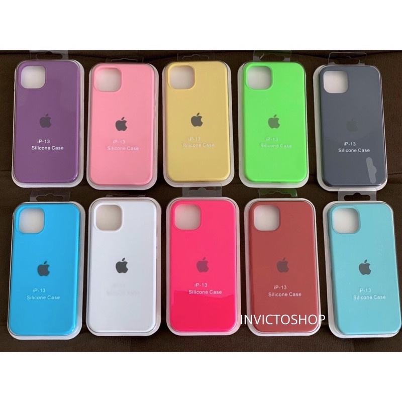 Capa Capinha Premium IPHONE 13 Normal 6.1 Aveludada Silicone Várias Cores