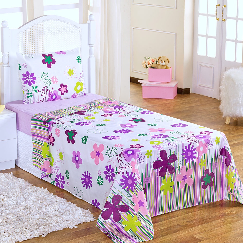 Jogo de Lençol Jogo de Cama Solteiro Infantil Kids 03 peças Várias Estampas Envio Imediato em Oferta na Shopee