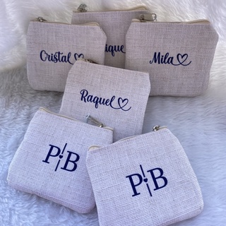 Porta Moeda Personalizado 10x12cm para presente, casamento, aniversário.