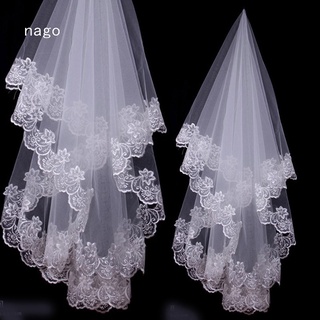 Nago01 Véu De Renda Branco Para Noiva/Casamento