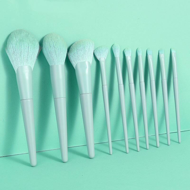 Kit 10 Pinceis Profissional Para Maquiagem Pinceis Esfumar Contorno em Oferta na Shopee
