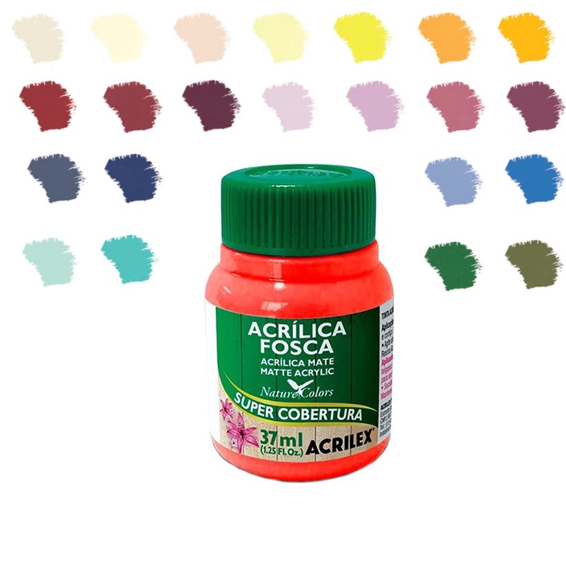 Tinta Acrílica Fosca Artesanato e Decoração Acrilex 37ml