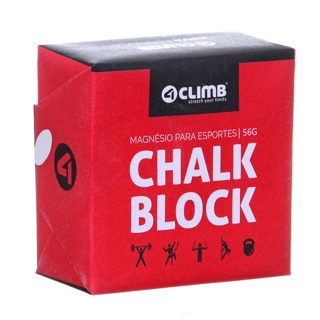 Magnésio Bloco Carbonato De Magnésio Chalk Block 56g Cross Training Calistenia 4Climb em Oferta na Shopee