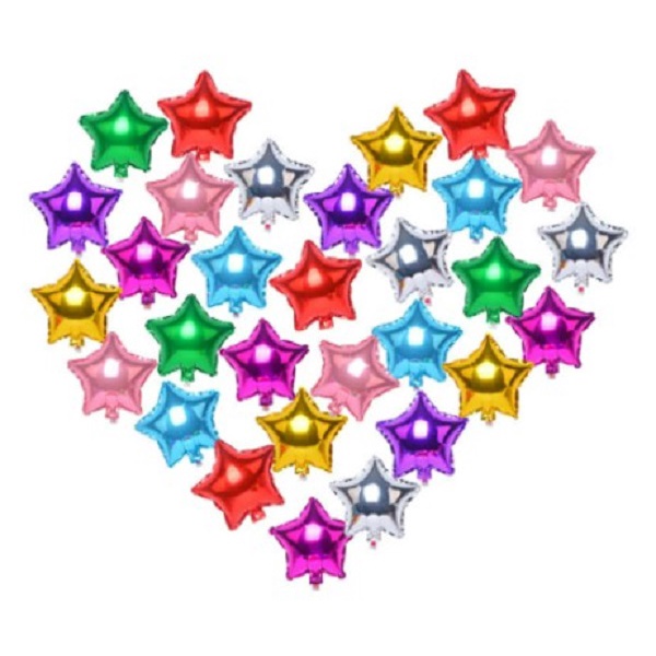 Balão Estrela Metalizado Topo De Bolo 5 Polegadas 12cm