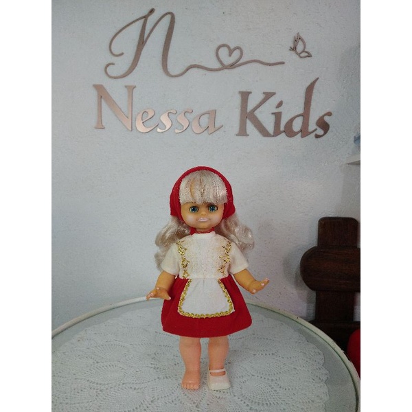 Boneca chapeuzinho vermelho Atma Antiga - Usada