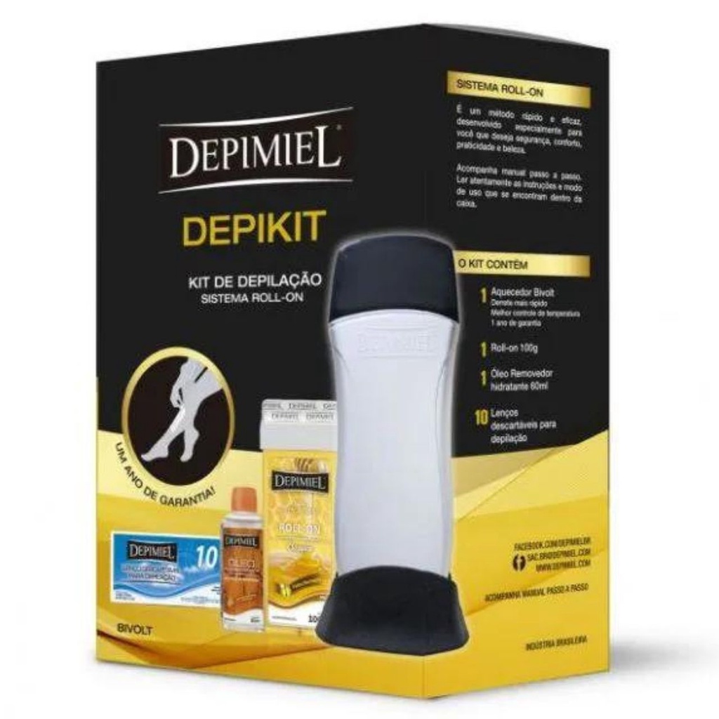 Aquecedor De Cera Roll-on Depikit Bivolt - Depimiel em Oferta na Shopee