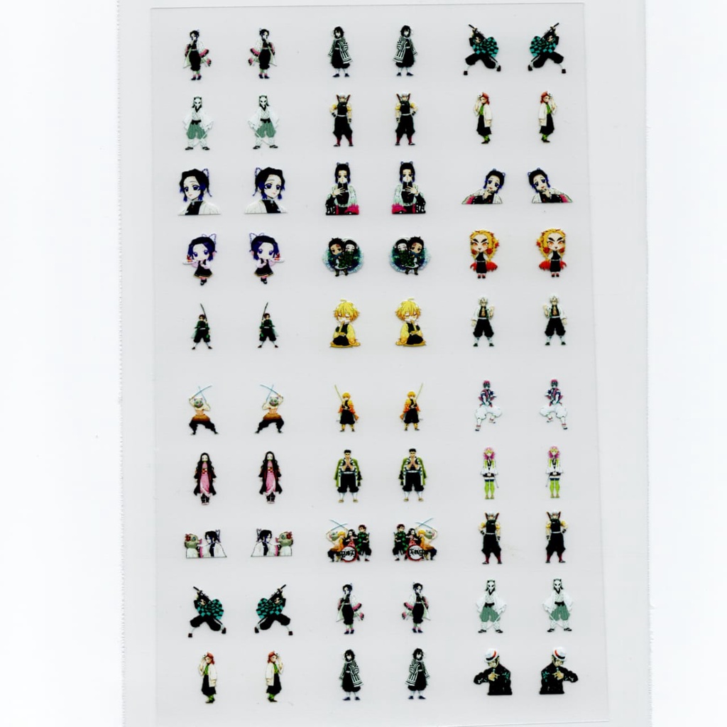 60 adesivos de unha 3D Kimetsu no yaiba PRÉ PRONTO - modelo 547-4  anime demon Slayer em Oferta na Shopee