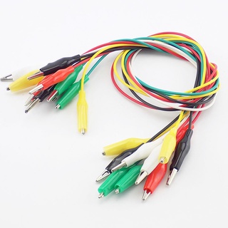5pcs Chumbos De Jumper De Teste Elétrico Crocodilo De Dupla Fim Clipes DIY De Jacaré De Fio 5 Cores