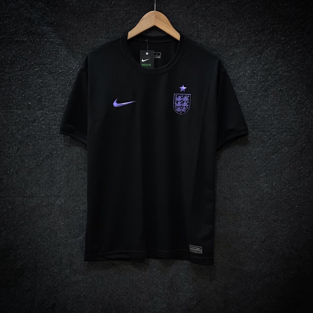 Camisa Inglaterra Preta com Roxo Masculina 2022 | Shopee Brasil