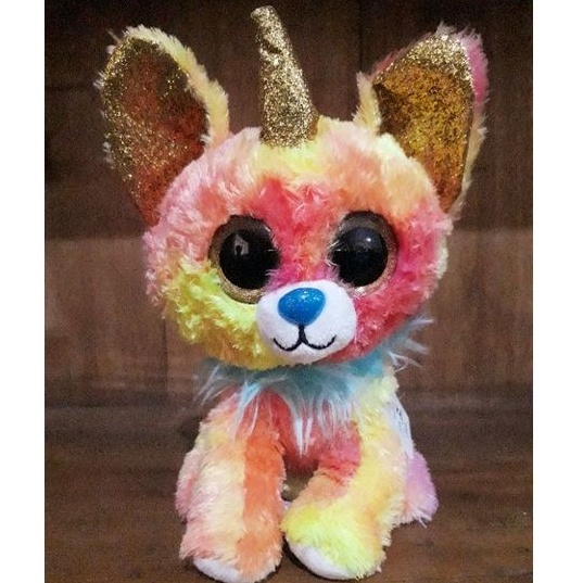 Cachorrinho cachorro Chihuahua unicórnio pelúcia br machine olhos vidro brilhantes
