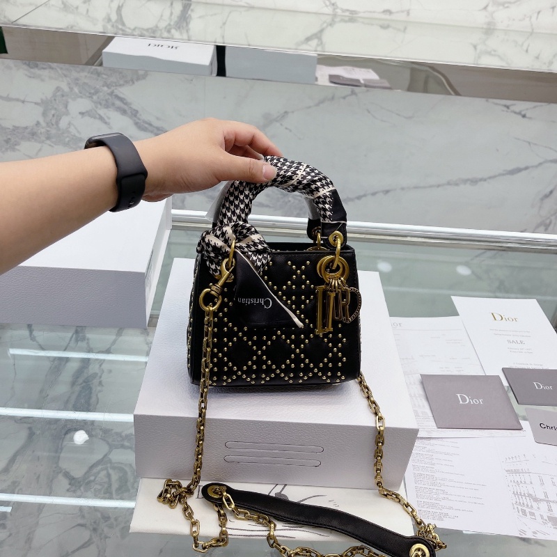 lady dior studded bag