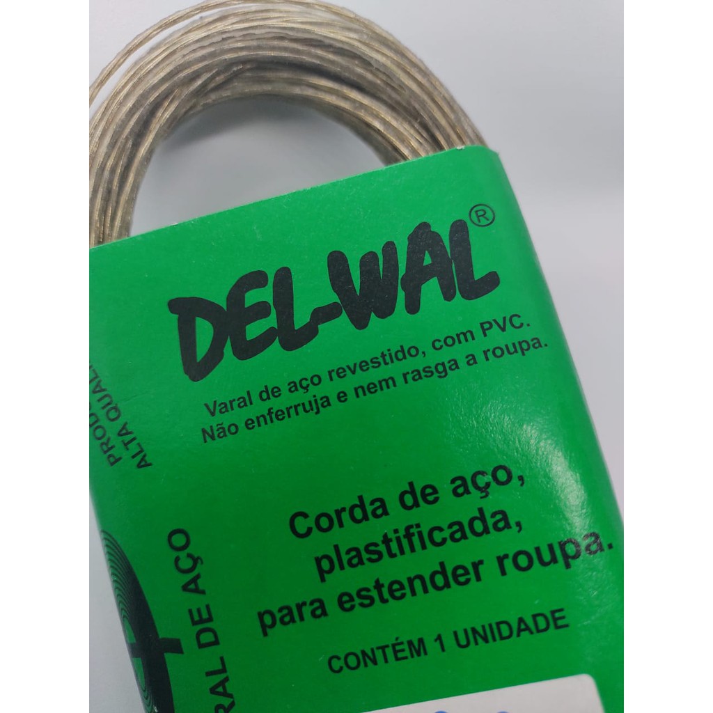 2 Pacotes de Varal 40 metros cabo de aço não suja a Roupa em Oferta na Shopee
