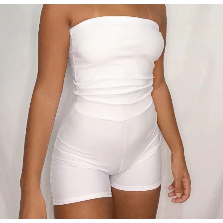 Macaquinho Feminino Tomara que Caia em Oferta na Shopee