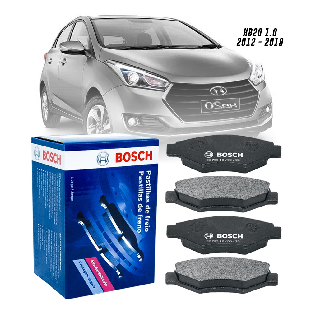 Pastilha Freio Bosch Dianteira Hb20 S 1.0 2012 2013 2014 2015 2016 2017 2018 2019