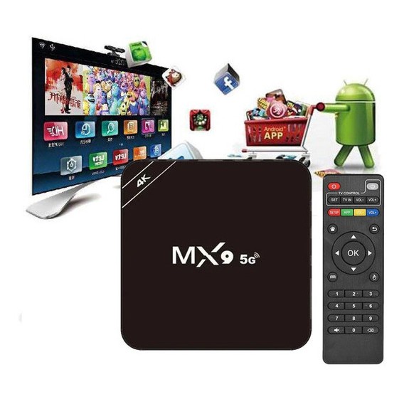 Smart Tv Box Gb Gb Wifi Android Centenas De Canais Filmes