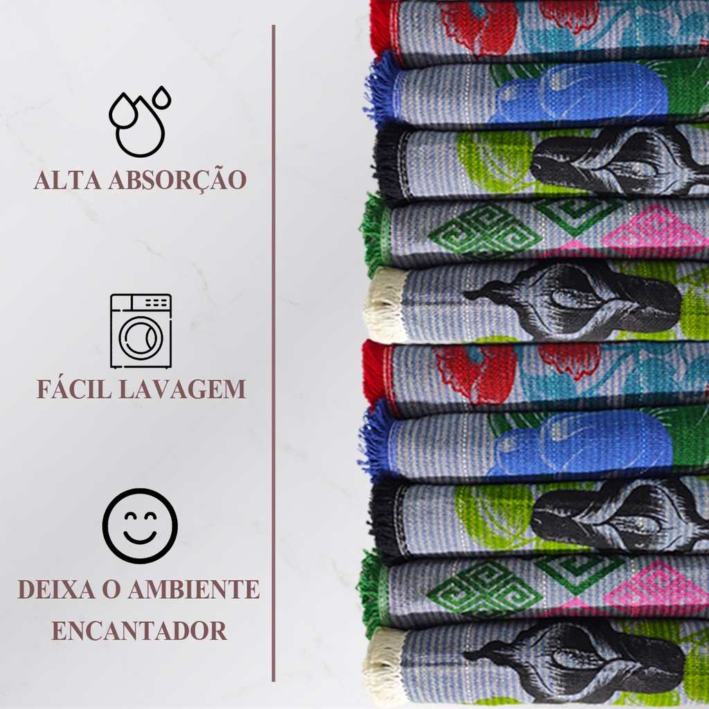 Kit 10 Tapete Para Banheiro Tapete De Porta Tapete De Box Com Franja Lateral Toalha de Piso