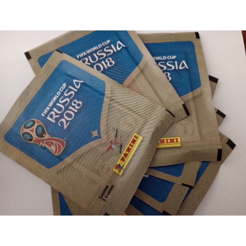 5 Pacotinhos de figurinhas Copa 2018 !