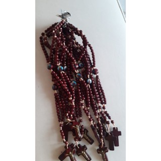 kit revenda 12 terço pulseira madeira nossa senhora APARECIDA. em Oferta na Shopee