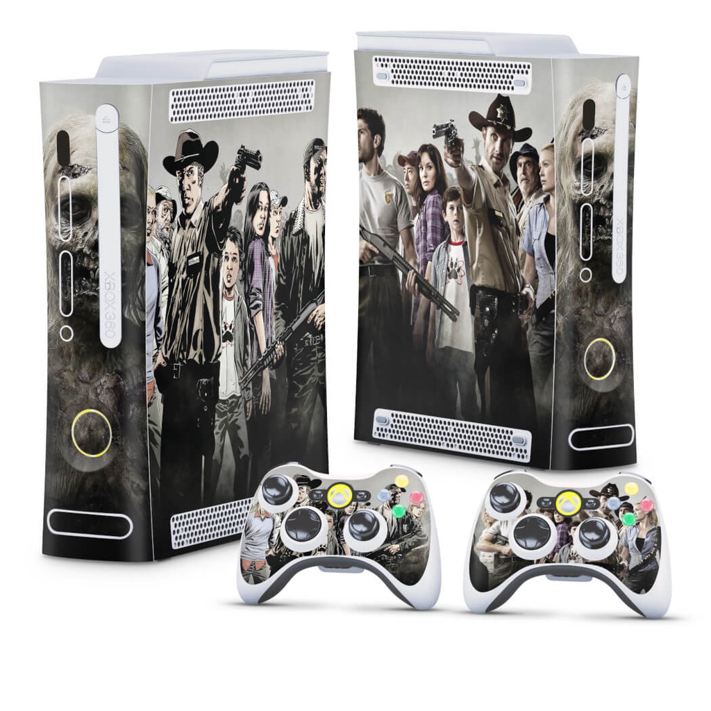 Skin Xbox 360 Fat Arcade Adesivo - The Walking Dead #A
