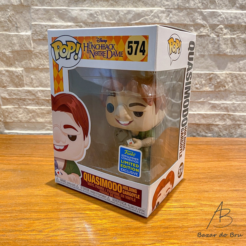 Funko Quasimodo Holding Gargoyle (2019 Summer Con Exc) Pop