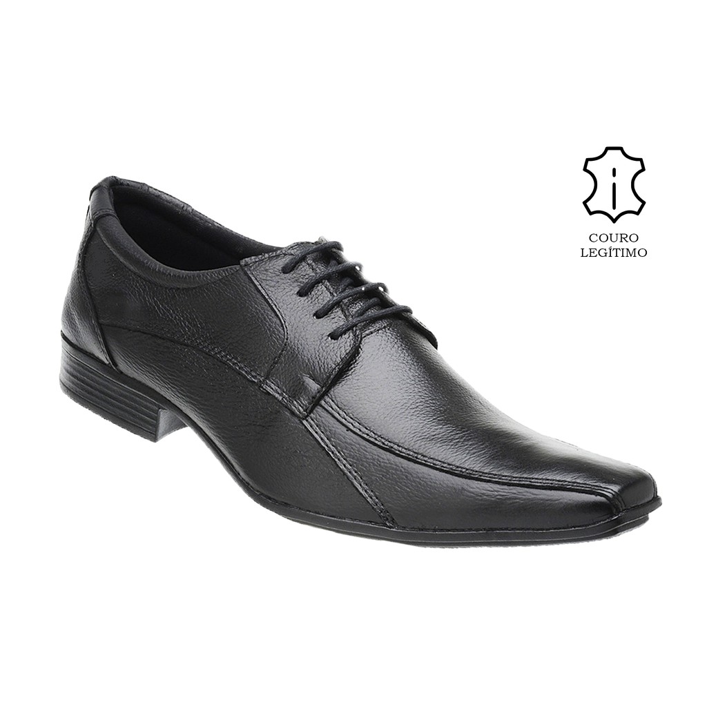 Sapato Social Masculino Couro Legítimo 451P em Oferta na Shopee