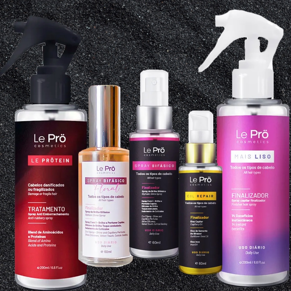 Finalizadores Le Pro, Oléo, perfume e brilho