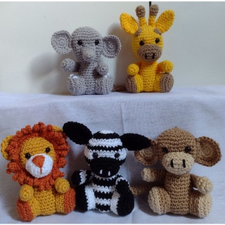 kit Safari em Amigurumi- *Leia a descrição: