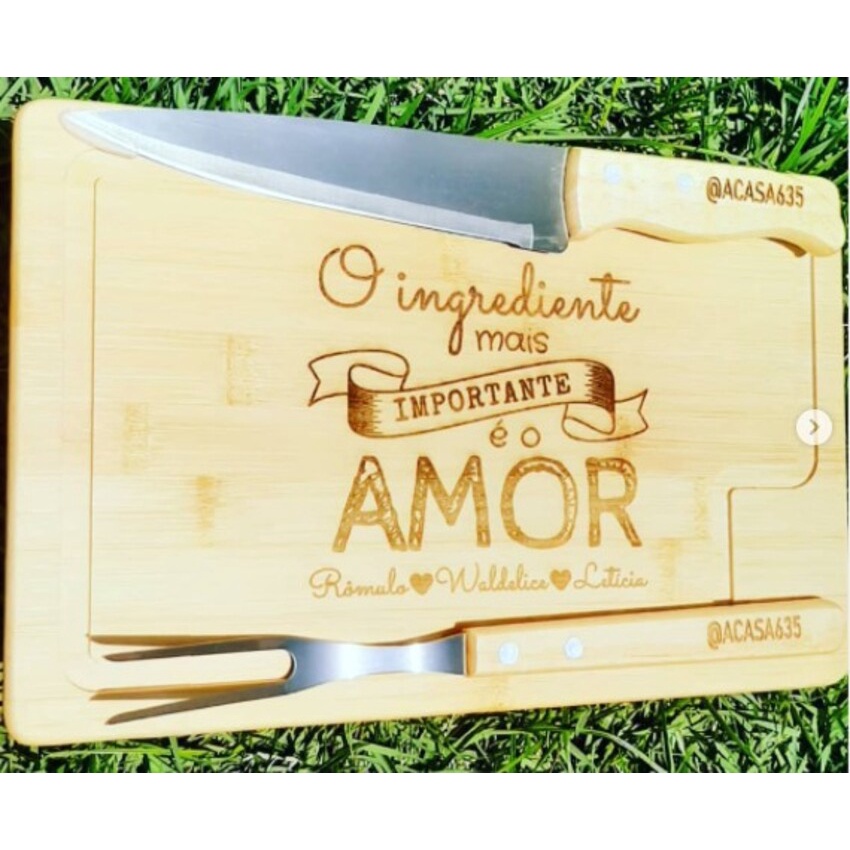 Kit Churrasco 3 pçs Personalizado O Ingrediente mais Importante