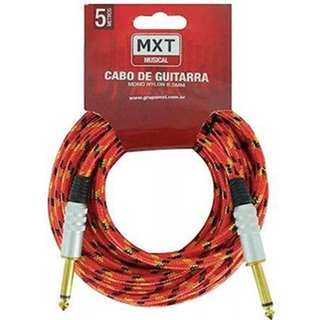 Cabo Nylon P10xP10 MXT 5 Metros  p/ Guitarra Violão Baixo