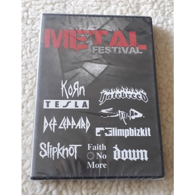 DVD Metal Festival (Slipknot, Korn, Def Leppard, FNM e outros) - Original e lacrado