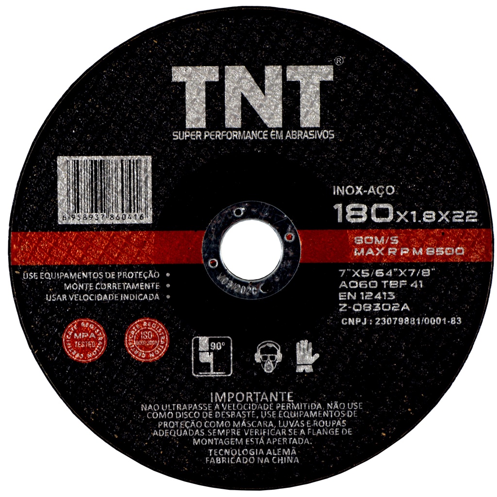 Kit C/10 Black Disco Corte Fino Aço Inox E Ferro 180x1,8x22 em Oferta na Shopee