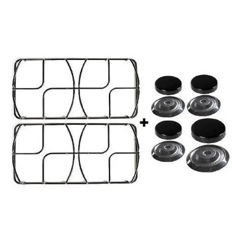 Kit 4 Bocas + 2 Grelhas Peça Fogão Electrolux Chef 52sm 52sg
