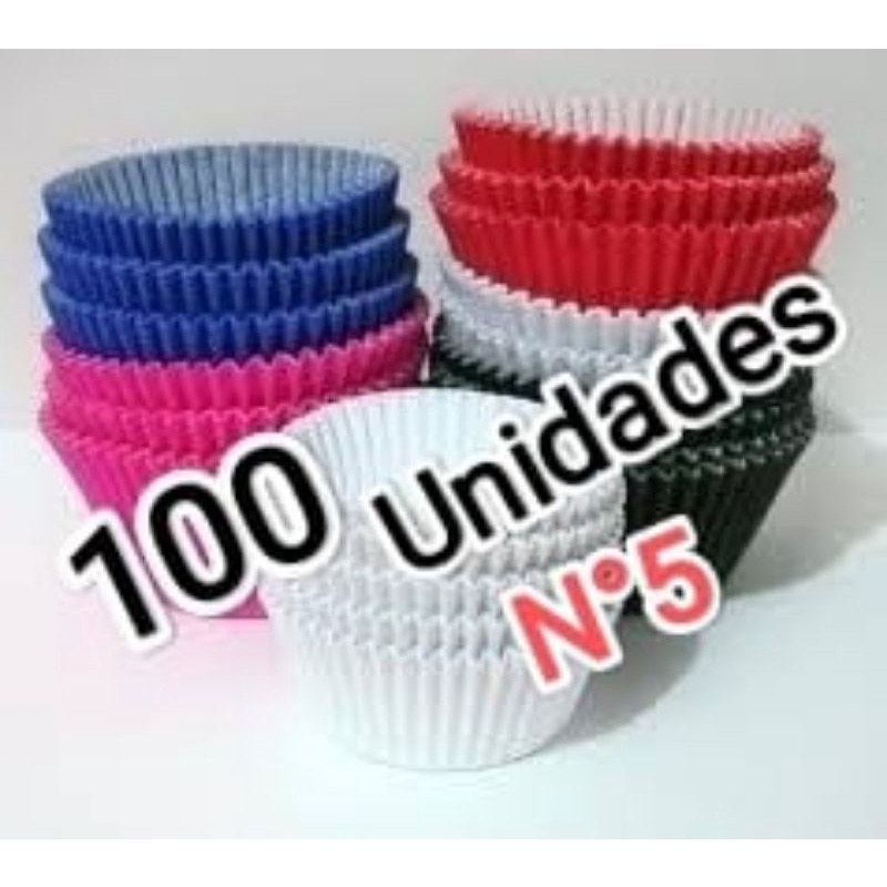 Forminhas para brigadeiro doces e empadas com 100 unidades N°5