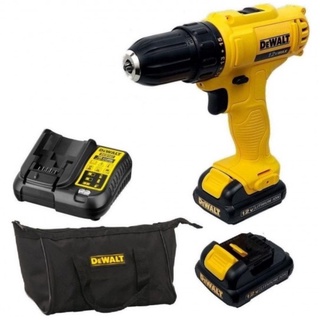 Parafusadeira Furadeira Bateria 12V 2 Baterias 1,3Ah C/ Bolsa DCD700C2 - Dewalt