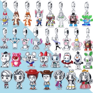 925 Filme De Prata Esterlina Série Desenho Animado Encaixe original Pulseira Miçanga Faça Você Mesmo Joias Presente