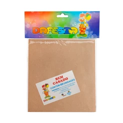 Embalagem Kraft Bem Casado Natural c/40 - Dafesta