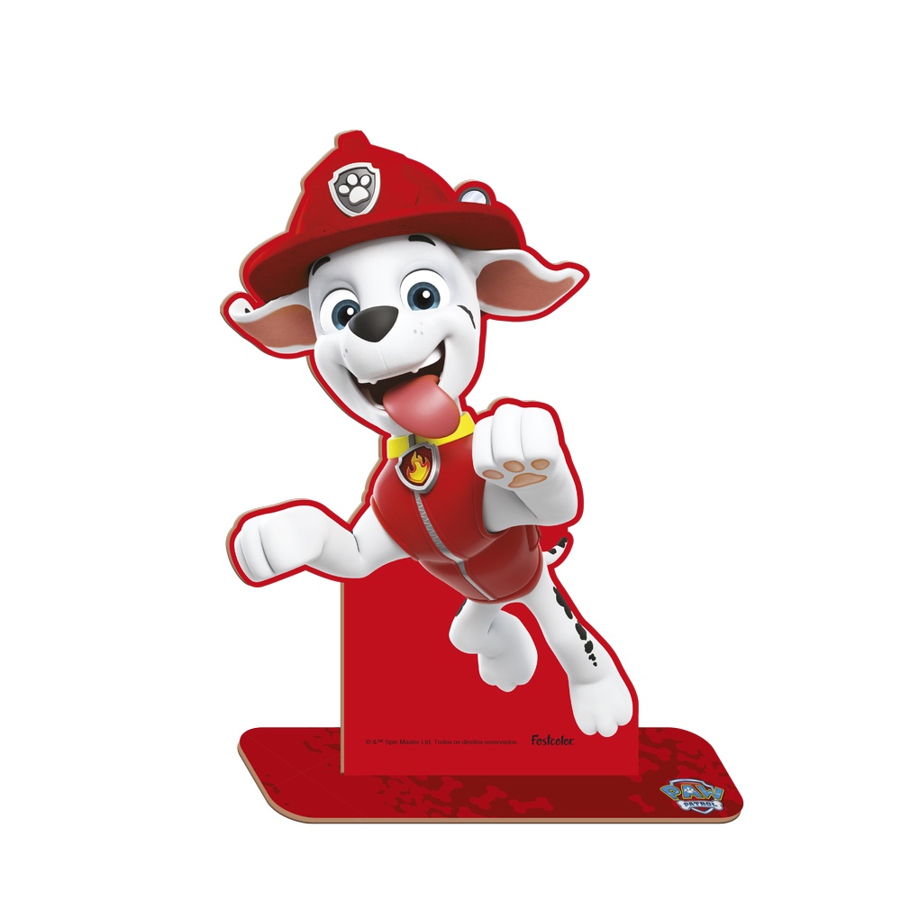 Personagem decorativo M para Festa de Patrulha Canina Marshal 1 Uni Festcolor - Inspire sua Festa Loja