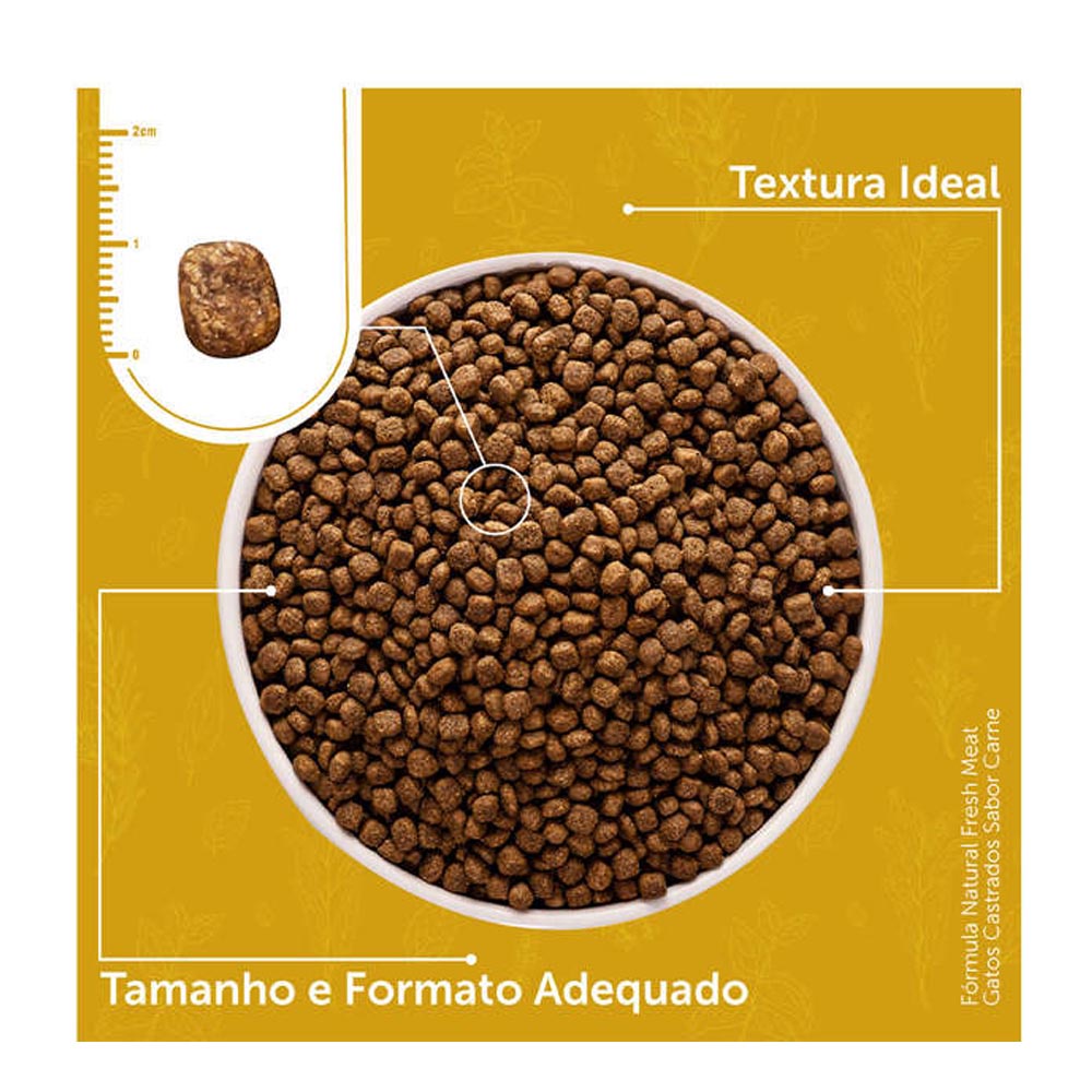 Detalhes do Ração Fórmula Natural Gatos Fresh Meat Castrado Carne 7kg